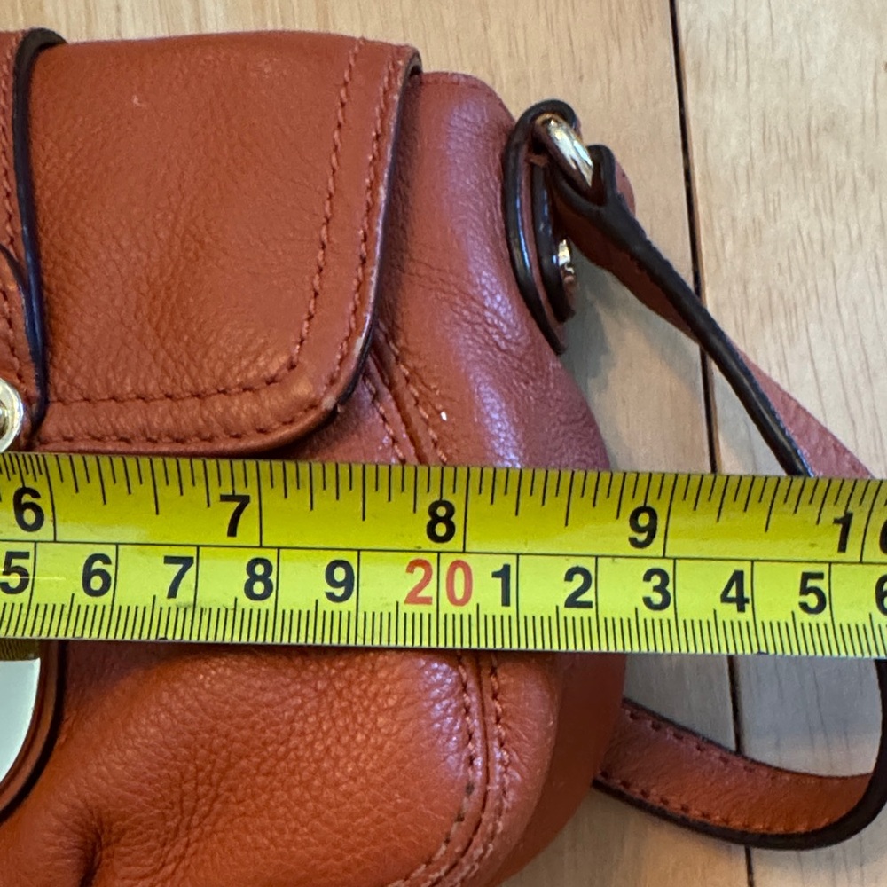 Michael Kors Burnt Orange Leather Crossbody with Matching Wallet Set - Picture 13 of 14